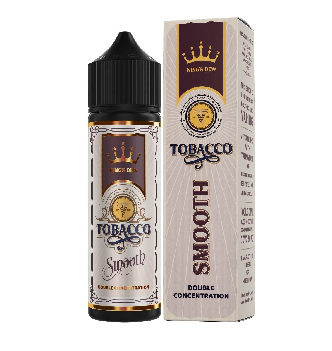Lichid Tobacco Smooth (EN) Limited Edition 0mg 30ml King's Dew