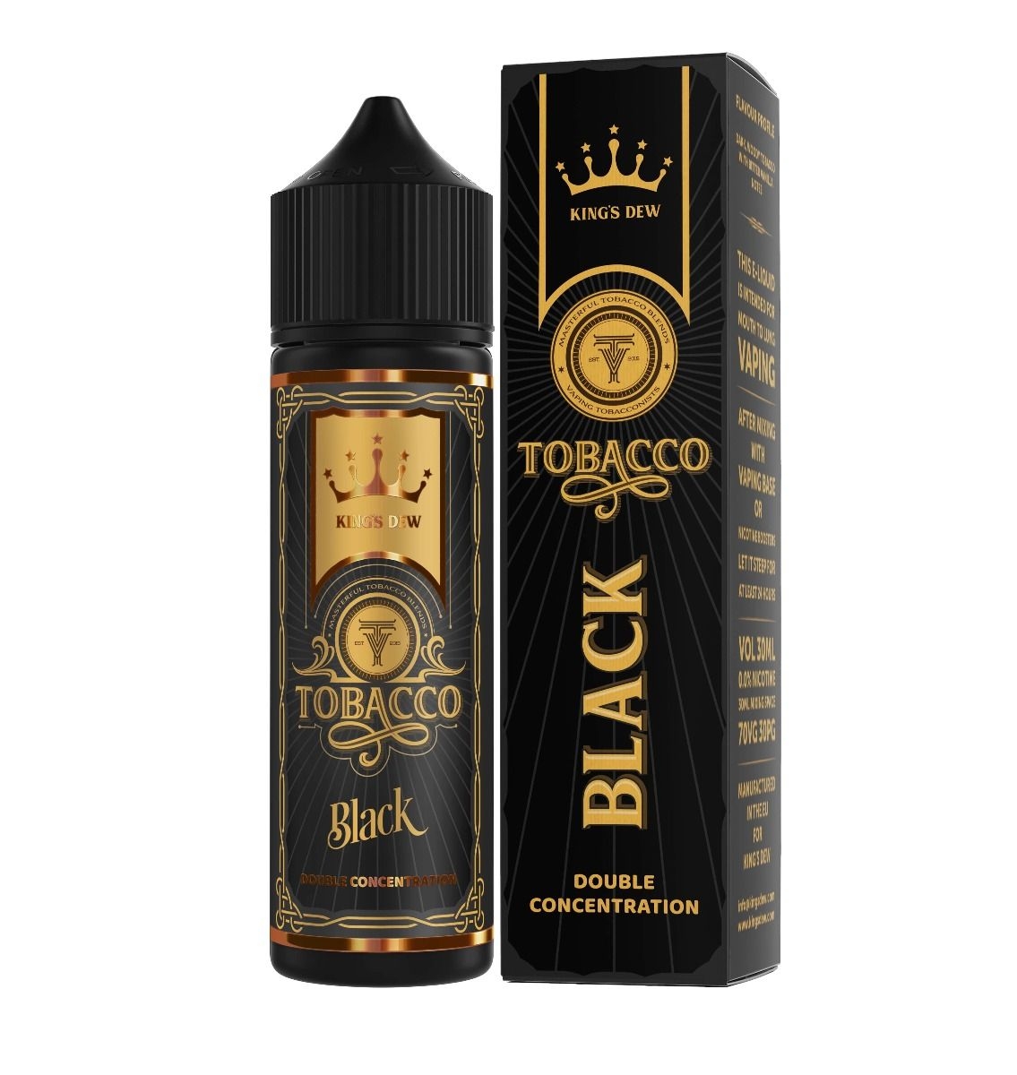Lichid Tobacco Black (EN) Limited Edition 0mg 30ml King's Dew