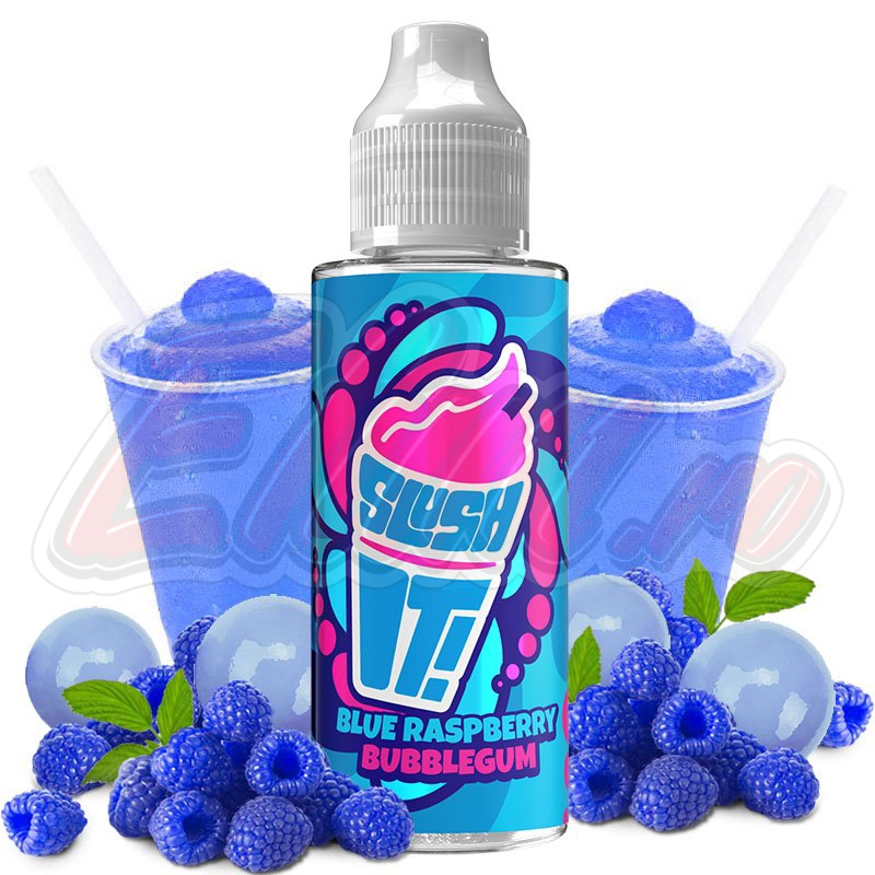 Lichid Blue Raspberry Bubblegum Slush It! 100ml 0mg