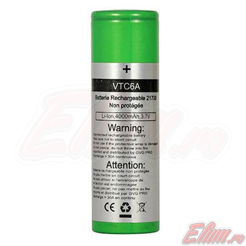 Acumulator VTC6A Sony 4000mAh 21700 30A High-drain Battery