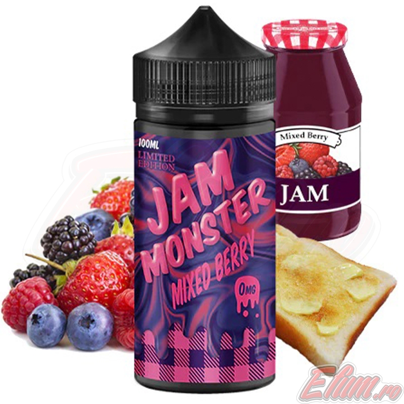 Lichid Mixed Berry Jam Monster 100ml 0mg