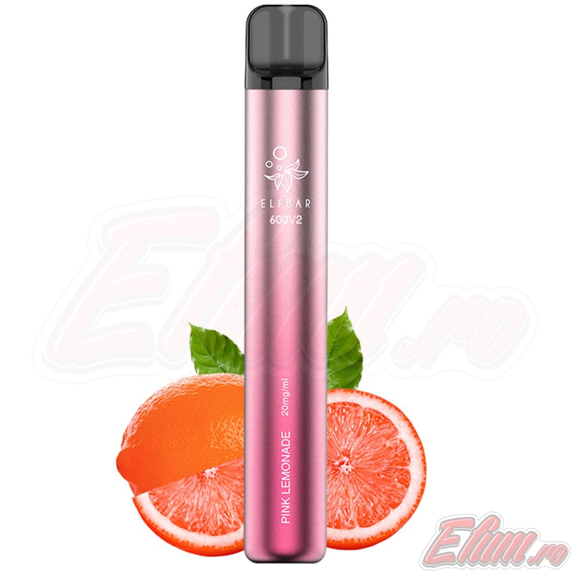Tigara Pink Lemonade Elf Bar v2 600 Vape Pen 20mg