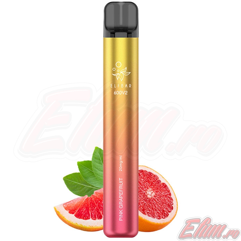 Tigara Pink Grapefruit Elf Bar v2 600 Vape Pen 20mg