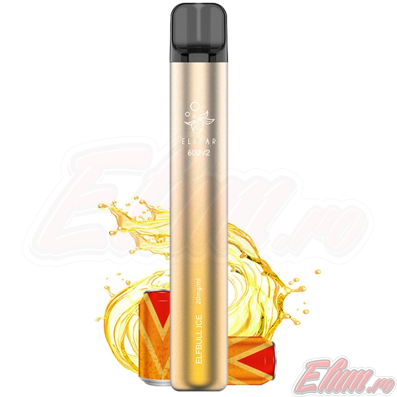 Tigara ElfBull Ice Elf Bar v2 600 Vape Pen 20mg