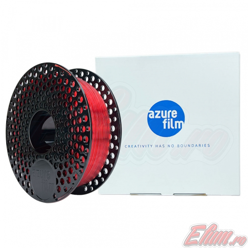Filament PETG Transparent Red Azure Film 1.75mm 1KG