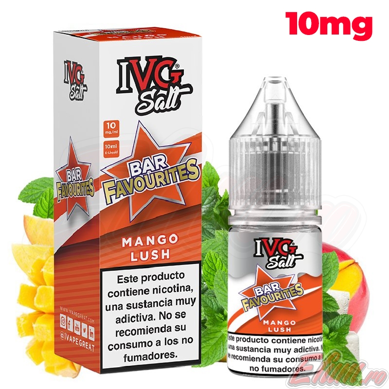 Lichid Mango Lush IVG Salts Bar Favourites 10ml NicSalt 10mg/ml