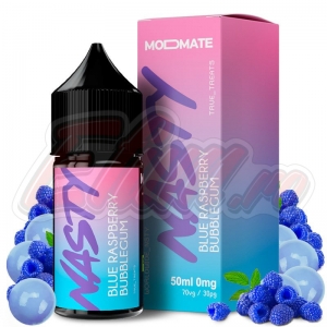 Lichid Blue Raspberry Bubblegum Nasty Juice Modmate 50ml 0mg