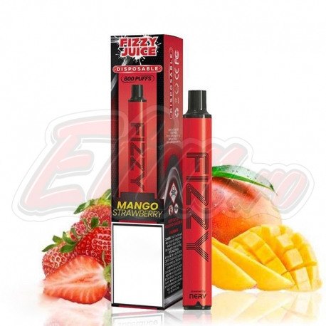 Tigara Mango Strawberry Fizzy Juice Vape Pen 20mg 600Puffs