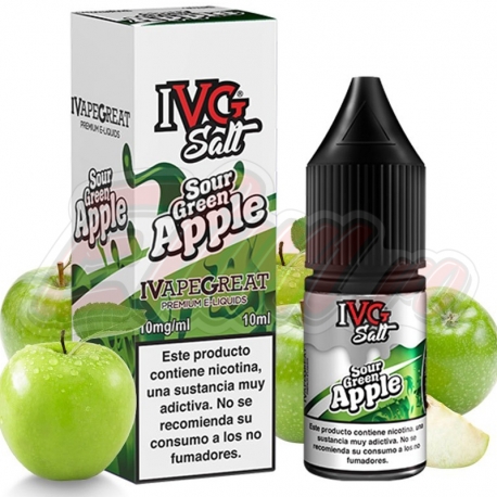 Lichid Sour Green Apple IVG Salts 10ml NicSalt 10mg/ml