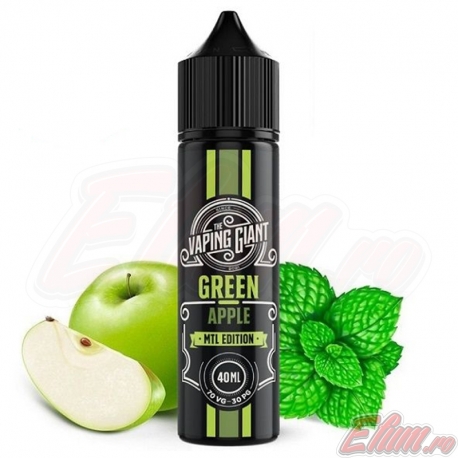 Lichid Green Apple The Vaping Giant 50ml 0mg