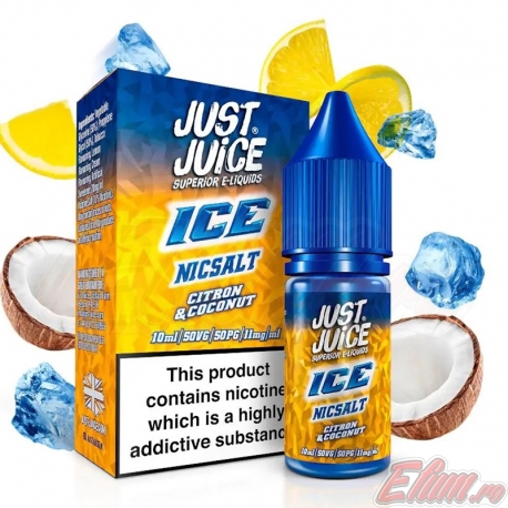 Lichid Citron Coconut Ice Just Juice Salts 10ml NicSalt 11mg/ml