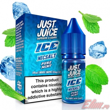 Lichid Pure Mint Just Juice Salts 10ml NicSalt 11mg/ml