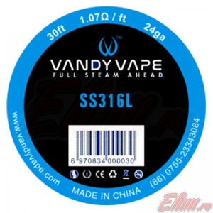 Vandyvape Ss316L Wire 24Ga 30Ft (Vw.0003) 9m