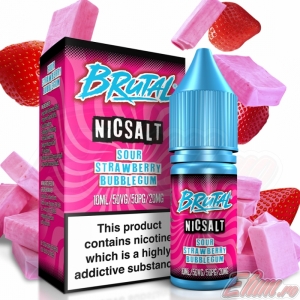 Lichid Sour Strawberry Bubblegum Brutal Salt By Just Juice 10ml NicSalt 20mg/ml