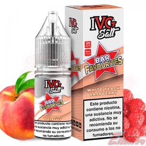 Lichid White Peach Raspberry IVG Salts Bar Favourites 10ml NicSalt 20mg/ml